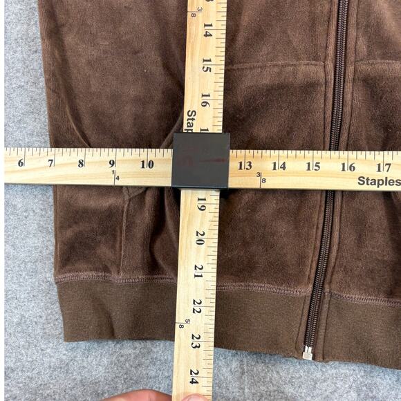 Vanity Fair Sweatshirt Hoodie Mens Medium Brown Full Zip Sportswear Athleisure - Picture 2 of 4